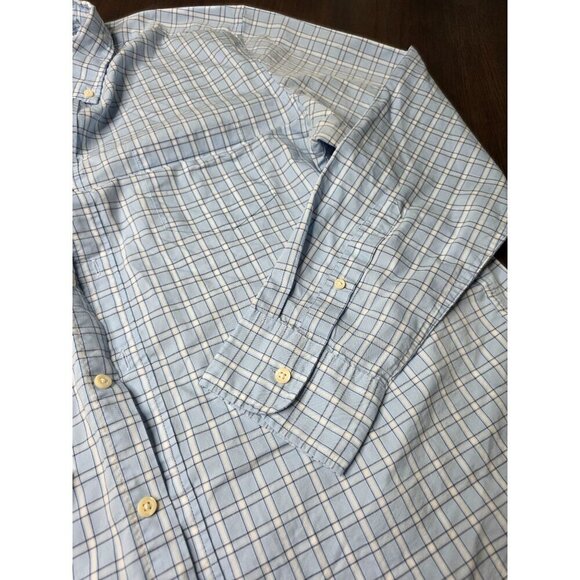 J Crew Shirt Mens XL Blue Plaid Long Sleeve Button Down Casual - Picture 5 of 14